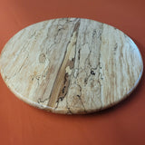 16" Spalted Maple Wood Lazy Susan (B)