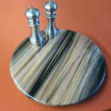 16" Rainbow Poplar Wood Lazy Susan (B)