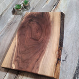 Walnut Live Edge 18"x 12½” Cutting Board (A)