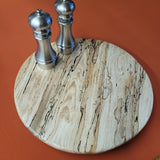 16" Spalted Maple Wood Lazy Susan (B)