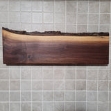 Black Walnut Full Live Edge Magnetic Knife Holder (L)