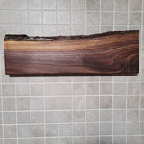 Black Walnut Full Live Edge Magnetic Knife Holder (K)