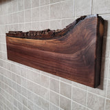Black  Walnut Full Live Edge Magnetic Knife Holder (I)