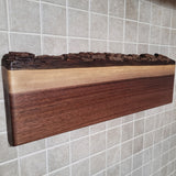 Black Walnut Full Live Edge Magnetic Knife Holder (F)