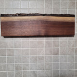 Black Walnut Full Live Edge Magnetic Knife Holder (E)