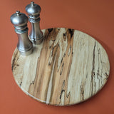 16" Spalted Maple Wood Lazy Susan (B)