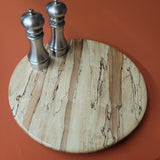 16" Spalted Maple Wood Lazy Susan (C)