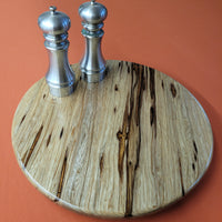 16" Black Limba Wood Lazy Susan (A)