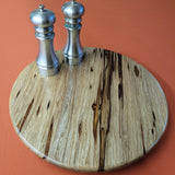 16" Black Limba Wood Lazy Susan (A)