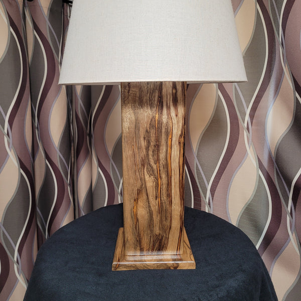 Black Limba Wood Table Lamp
