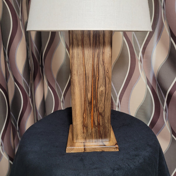 Black Limba Wood Table Lamp