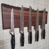 Black Walnut Live Edge Magnetic Knife Holder (B)