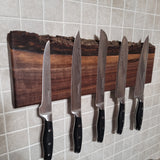 Black Walnut Live Edge Knife Holder