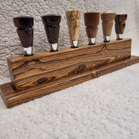 Bocote Wood Bottle Stopper Display Stand