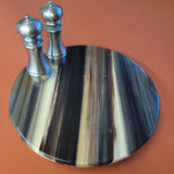 16" Rainbow Poplar Wood Lazy Susan (A)