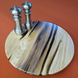 16" Rainbow Poplar Wood Lazy Susan (A)