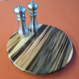 14" Rainbow Poplar Wood Lazy Susan