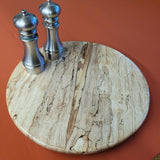 16" Spalted Maple Wood Lazy Susan (B)