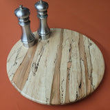 16" Spalted Maple Wood Lazy Susan (C)