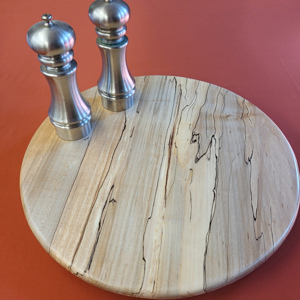 16" Spalted Maple wood Lazy Susan