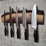 Walnut Live Edge Magnetic Knife Holder