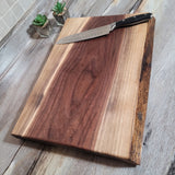 Walnut Live Edge 18"x 12½” Cutting Board (D)