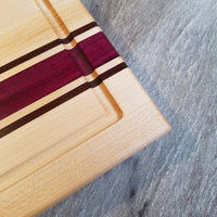 Purpleheart Wood Highlight 18" x 12" Cutting Board