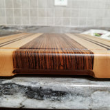 Zebrawood Highlight 18" x 12" Cutting Board