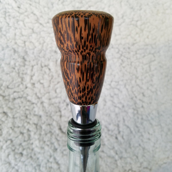 Black Palm Wood Bottle Stopper