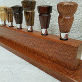 Leopardwood Wine Bottle Stopper Display Stand