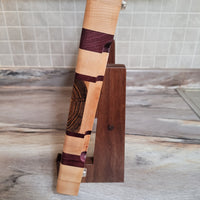 Walnut Wood Cutting Board Display Stand (Adjustable)