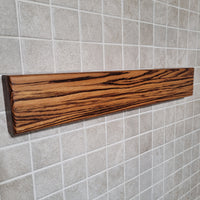 Zebrawood magnetic knife holder