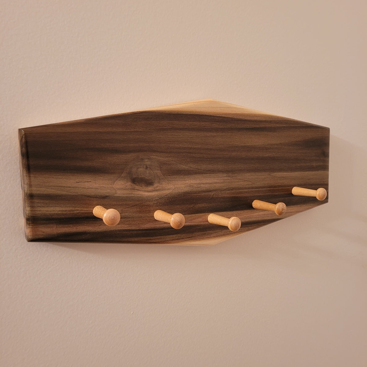 Rainbow Poplar Wood Key Rack – LLB WoodWorx