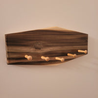 Rainbow Poplar Wood Key Rack