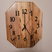 Spalted Maple Wood Wall Clock