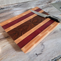 Walnut, Holly, & Padauk Wood 18 x 12 Cutting Board – LLB WoodWorx