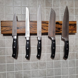 Bocote Wood Magnetic Knife Holder